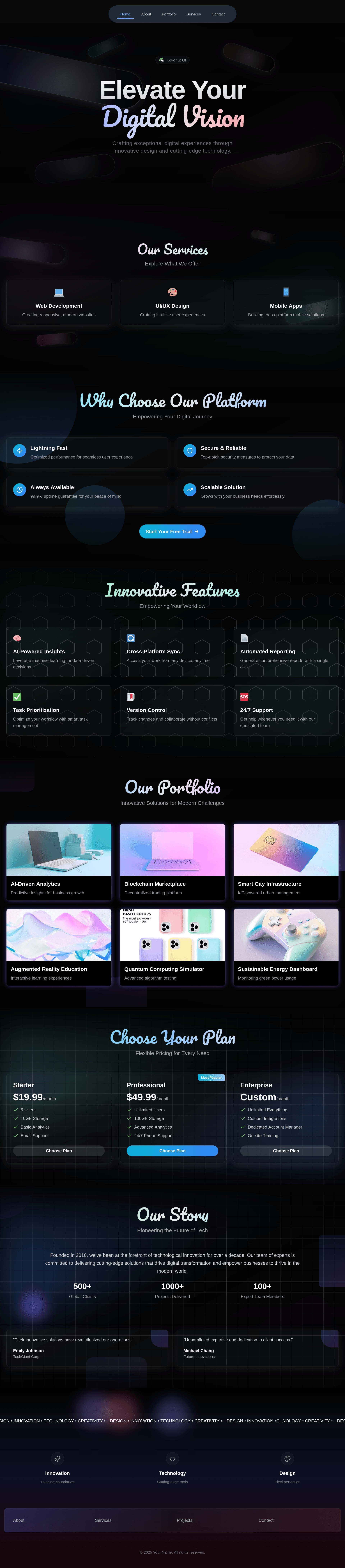 Elegant portfolio