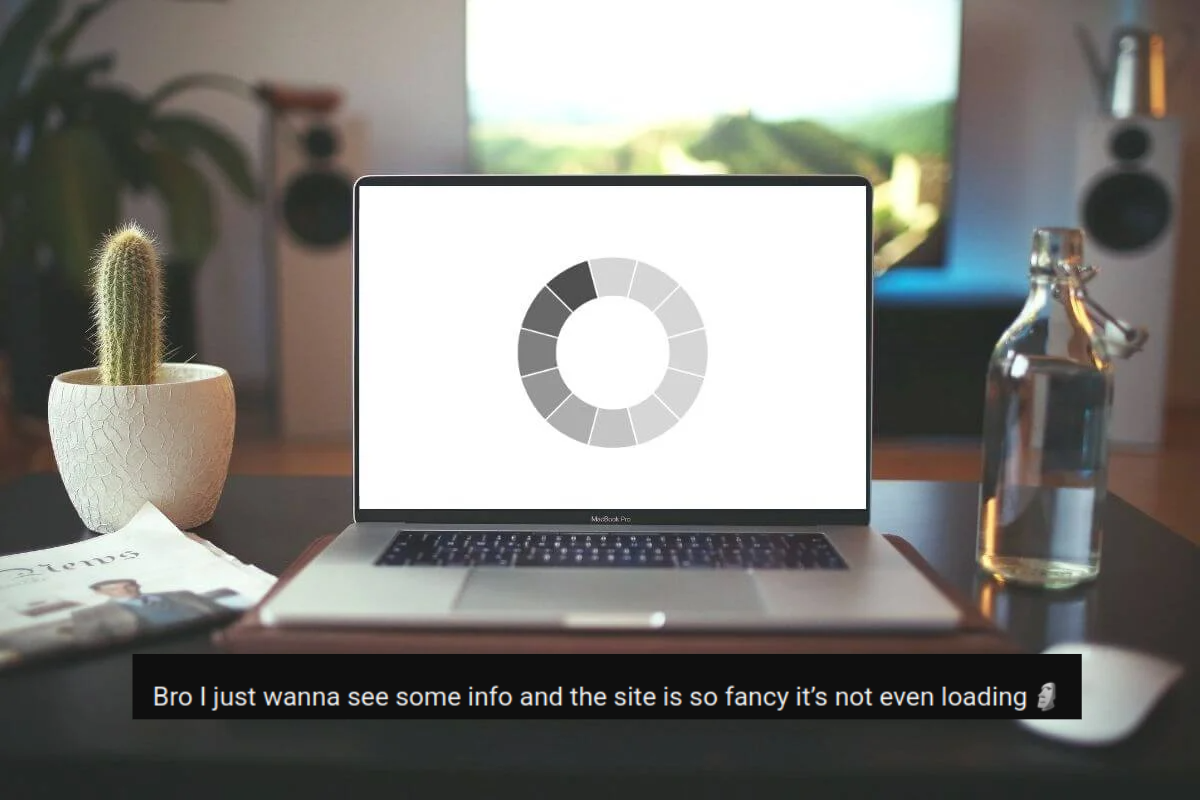 fancy site that can't load
